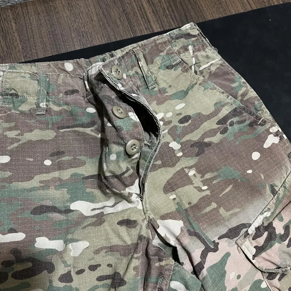 Propper Army Combat Uniform Multicam FR Ripstop Cargo Pants Men Camo Small Short